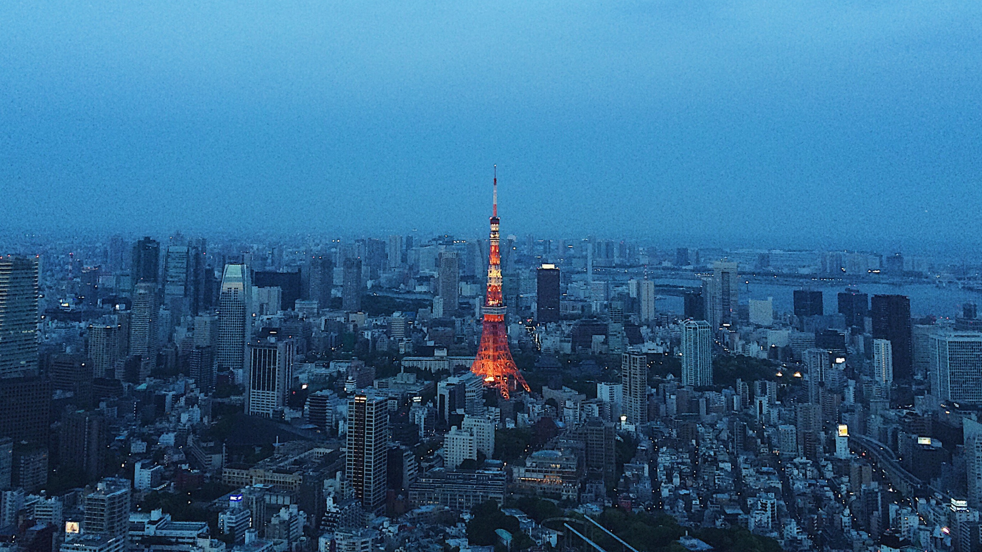 Обои Токио, городской район, городской пейзаж, город, метрополия в разрешении 1920x1080