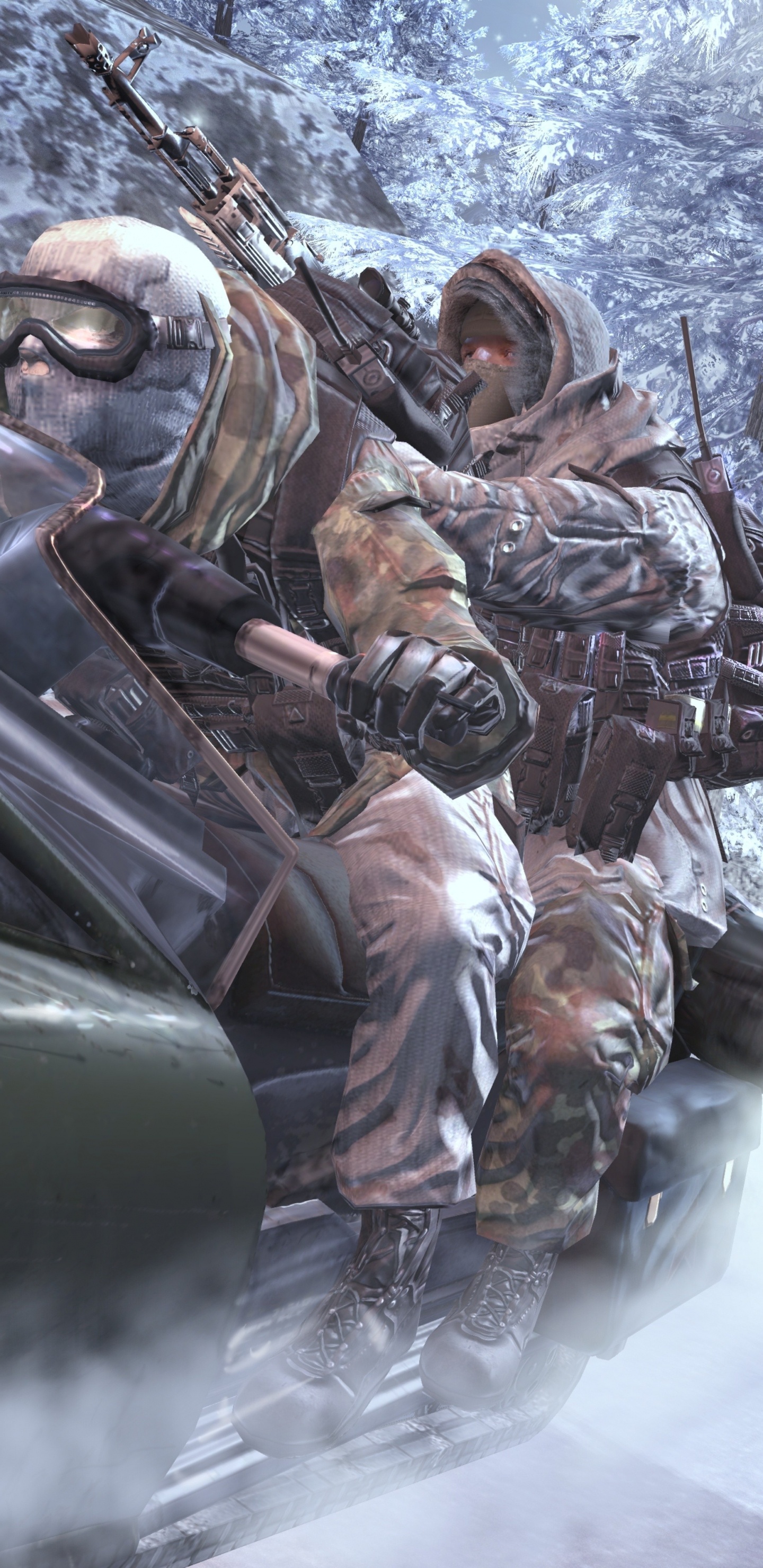 Обои call of duty modern warfare 2, call of duty 4 modern warfare, call of duty modern warfare 3, xbox 360, Инфинити Вард в разрешении 1440x2960