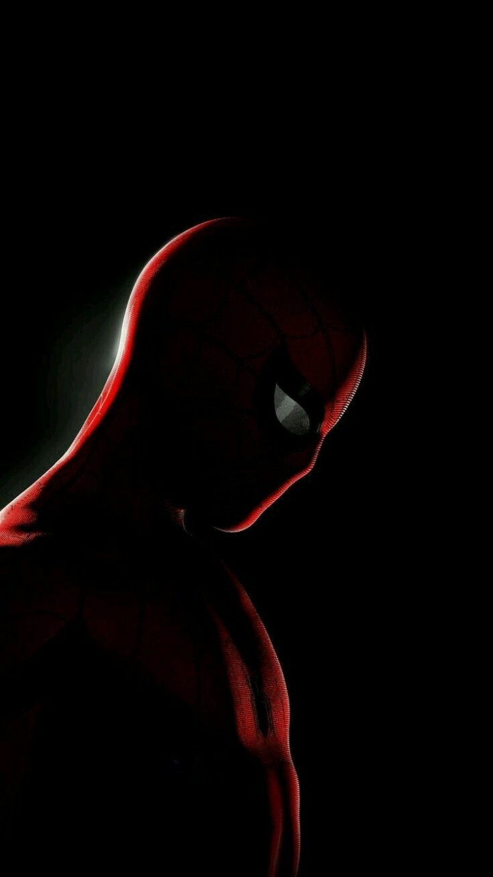 Обои человек-паук, ios, рукав, арт, пурпурный цвет в разрешении 720x1280