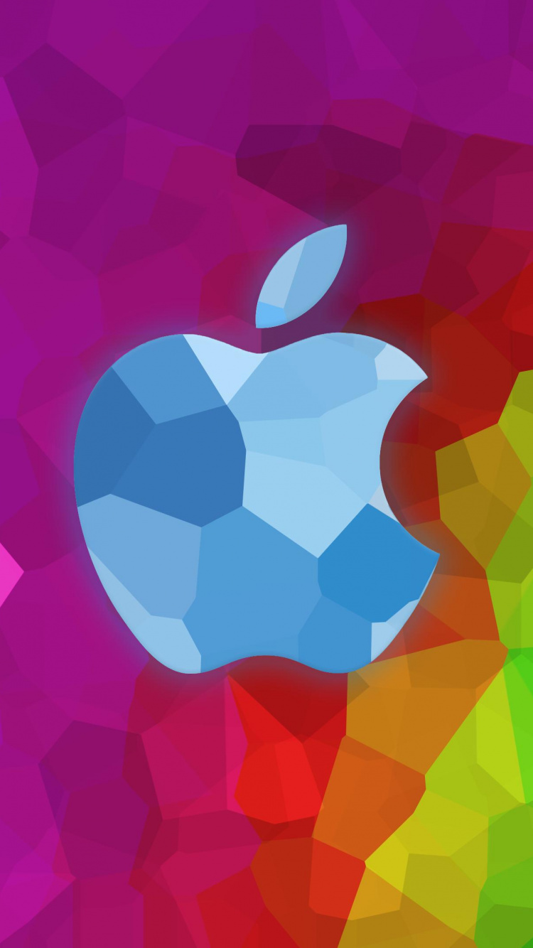 Обои apple, Apple МасВоок Pro, красочность, узор, графический дизайн в разрешении 750x1334