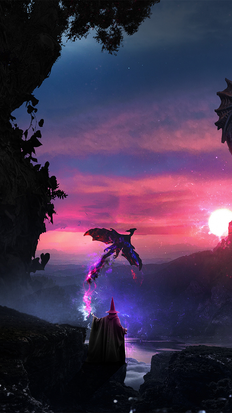 Обои темнота, искусство, формирование, цифровое искусство, ночь в разрешении 750x1334