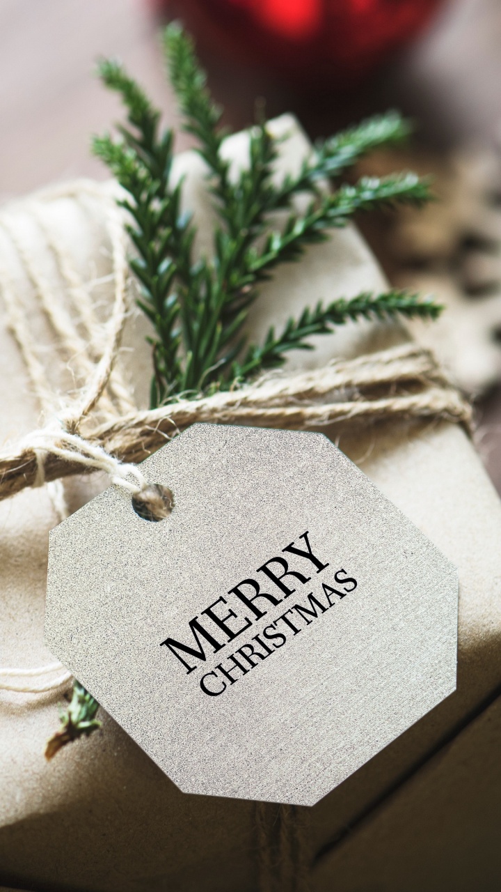 Обои подарок, Рождественский подарок, подарочная карта, рождественский орнамент, праздничный орнамент в разрешении 720x1280