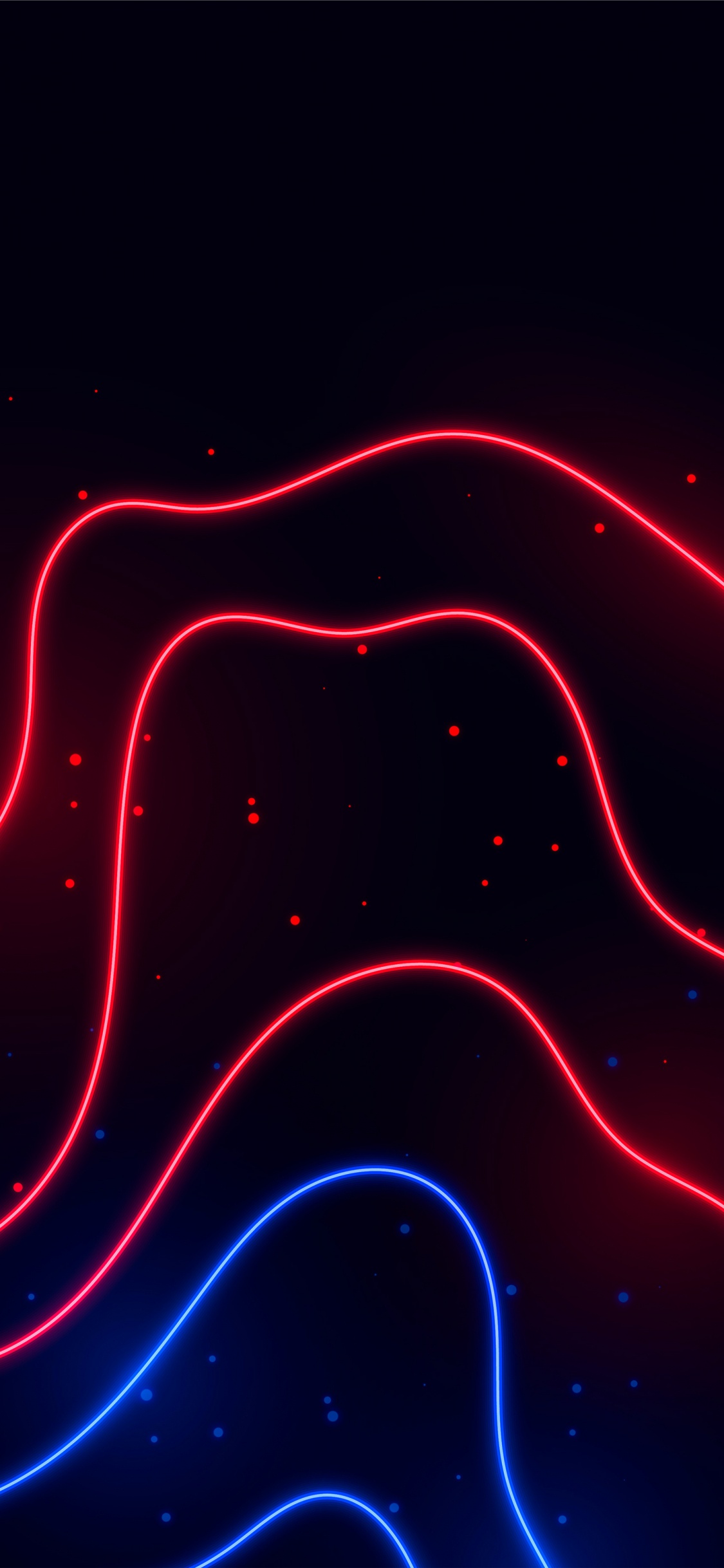 Обои Выдержка, абстрактное искусство, абстракция, красный цвет, арт в разрешении 1125x2436