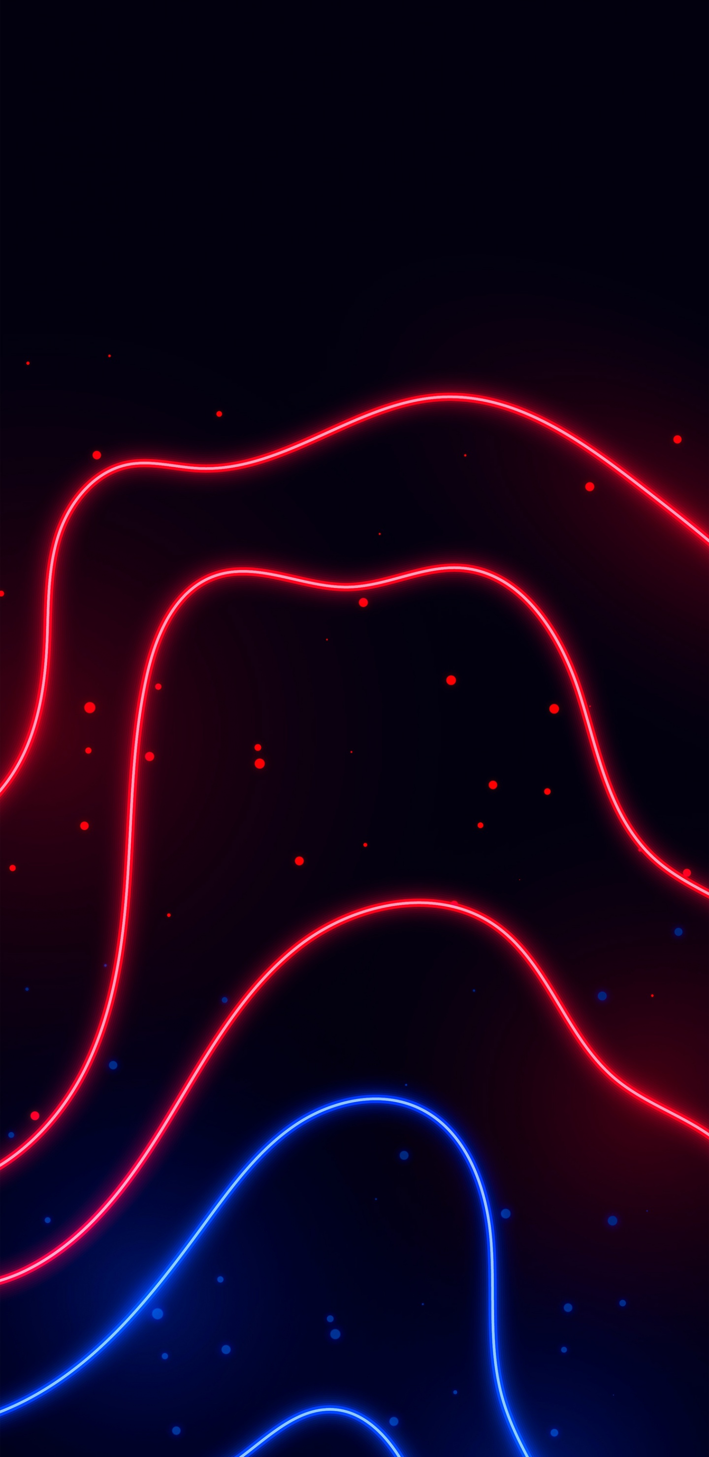 Обои Выдержка, абстрактное искусство, абстракция, красный цвет, арт в разрешении 1440x2960