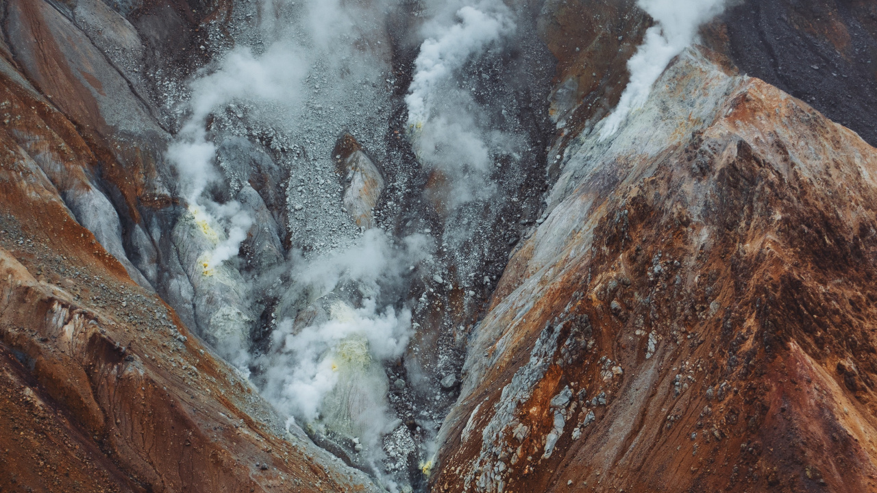 Обои хребет, геология, гора, облако, нагорье в разрешении 1280x720