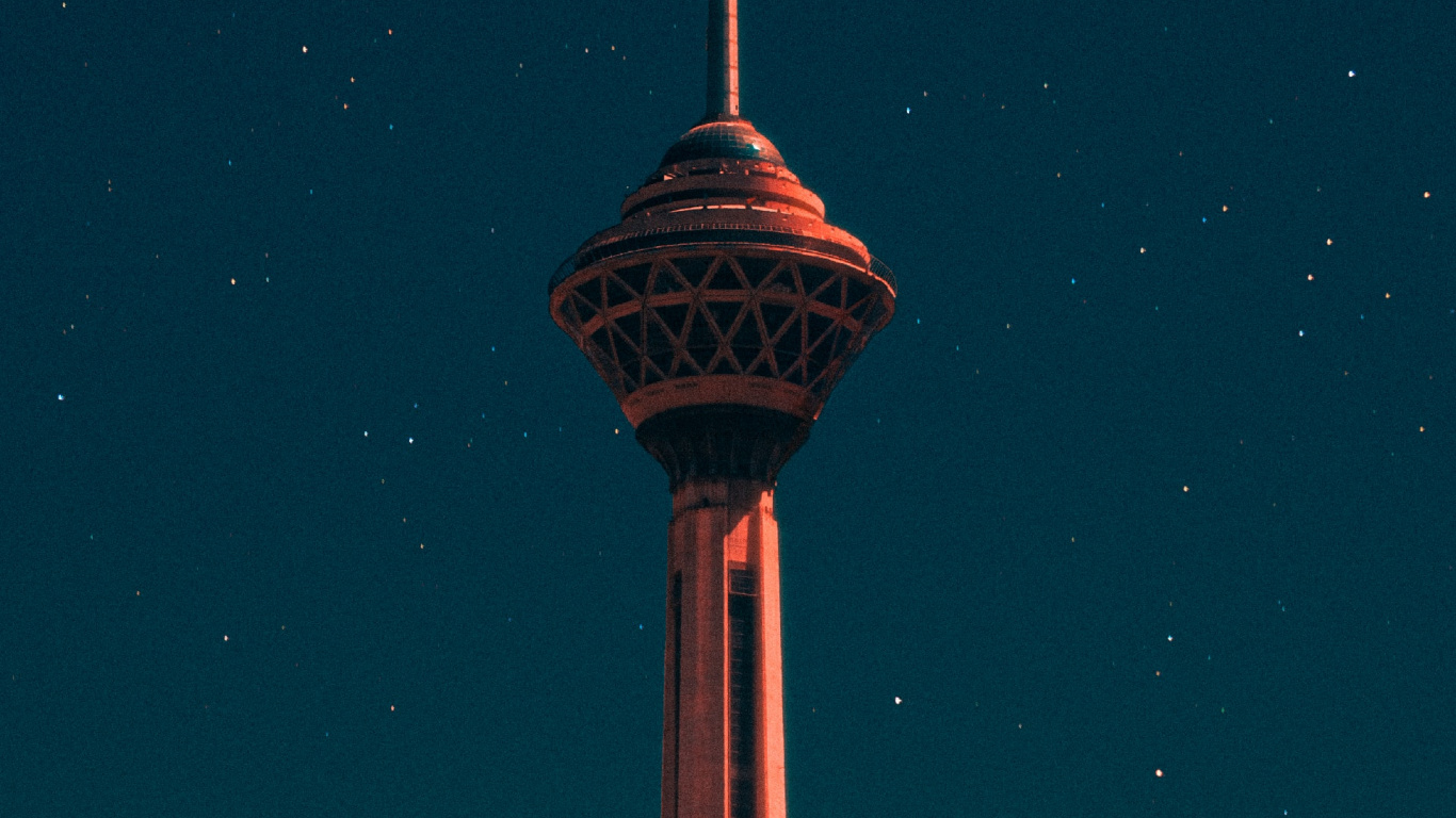 Обои смартфон, атмосфера, здание, вышка, небоскреб в разрешении 1366x768