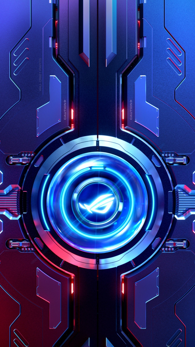 Обои Телефон Рог, рог телефон 3, asus, свет, пурпур в разрешении 750x1334