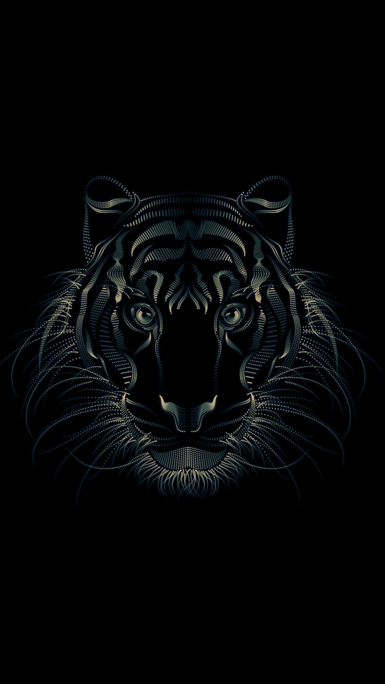 Обои темнота, постер, арт, птица плакат печать, графика в разрешении 750x1334