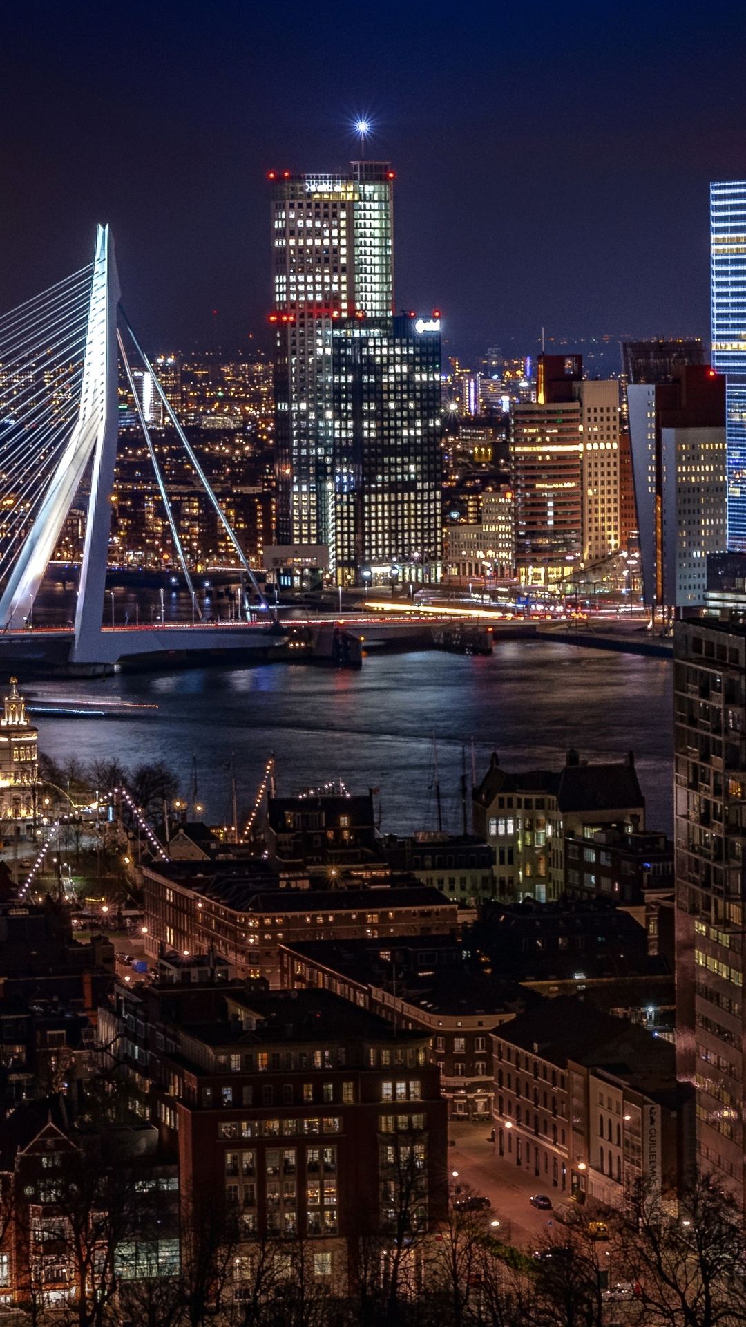 Обои Роттердам, городской пейзаж, город, городской район, метрополия в разрешении 1080x1920