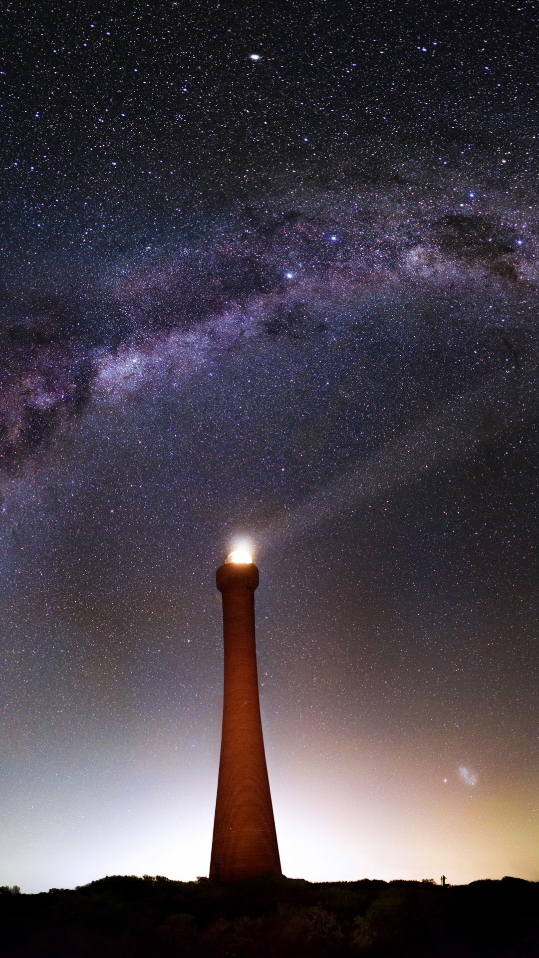 Обои Млечный Путь, Галактика, звезда, атмосфера, ночь в разрешении 1080x1920