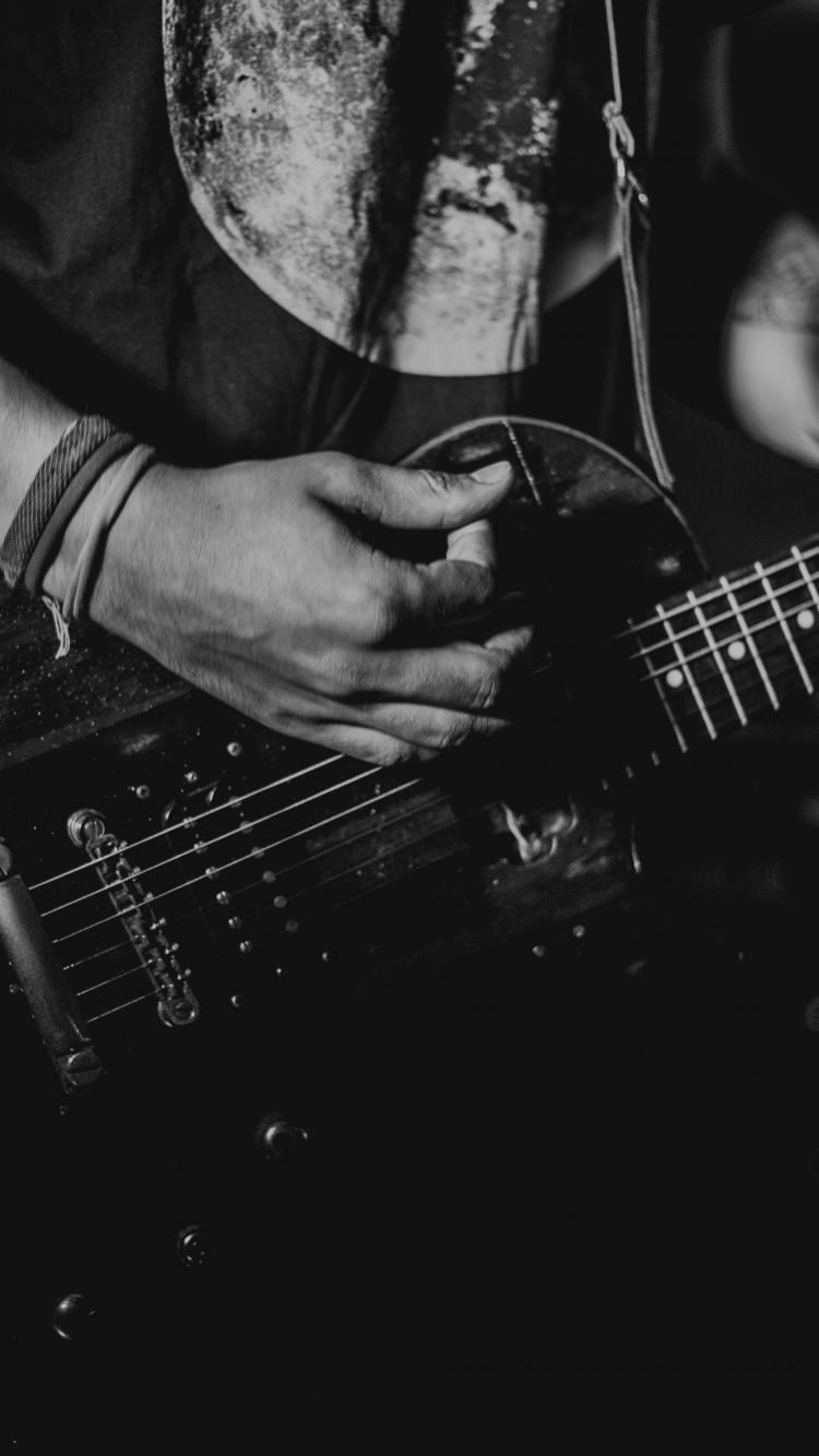 Обои гитара, басгитара, электрогитара, струнный инструмент, акустическая гитара в разрешении 750x1334