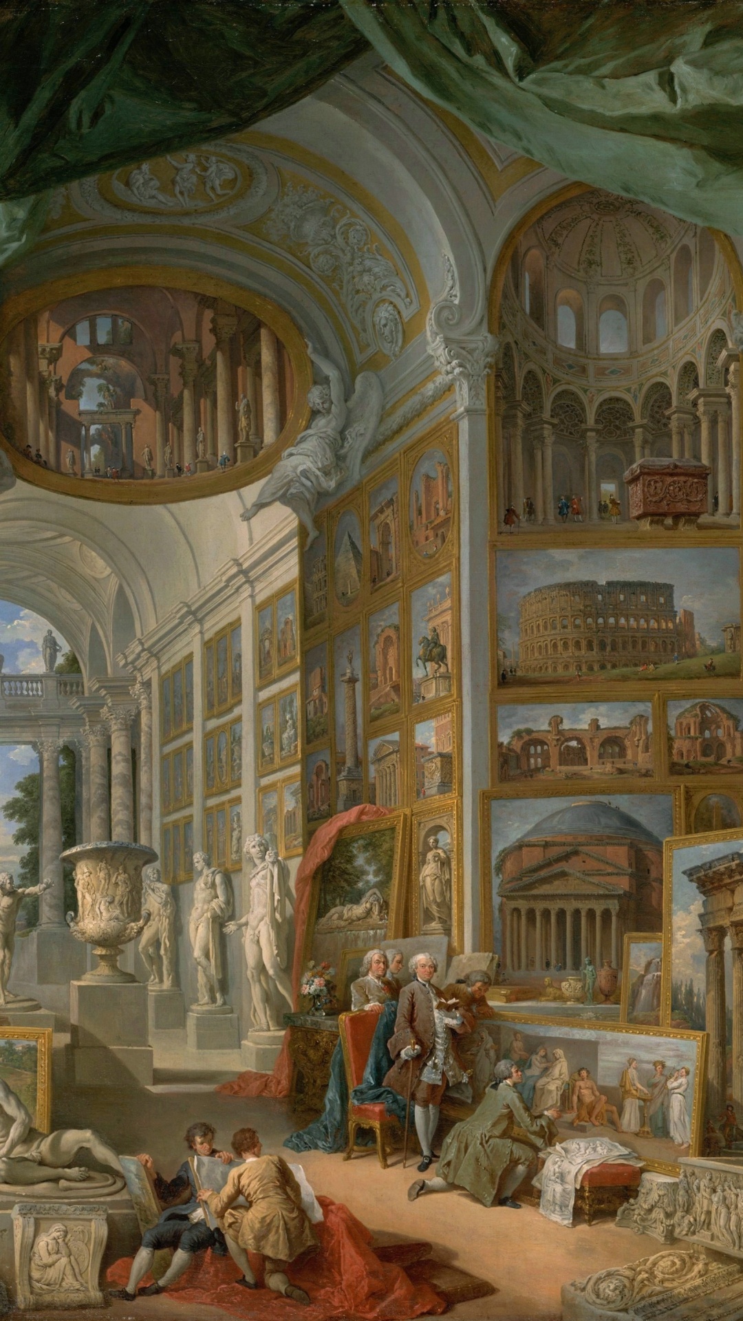 Обои Древний Рим, живопись, арт, Рим, базилика в разрешении 1080x1920