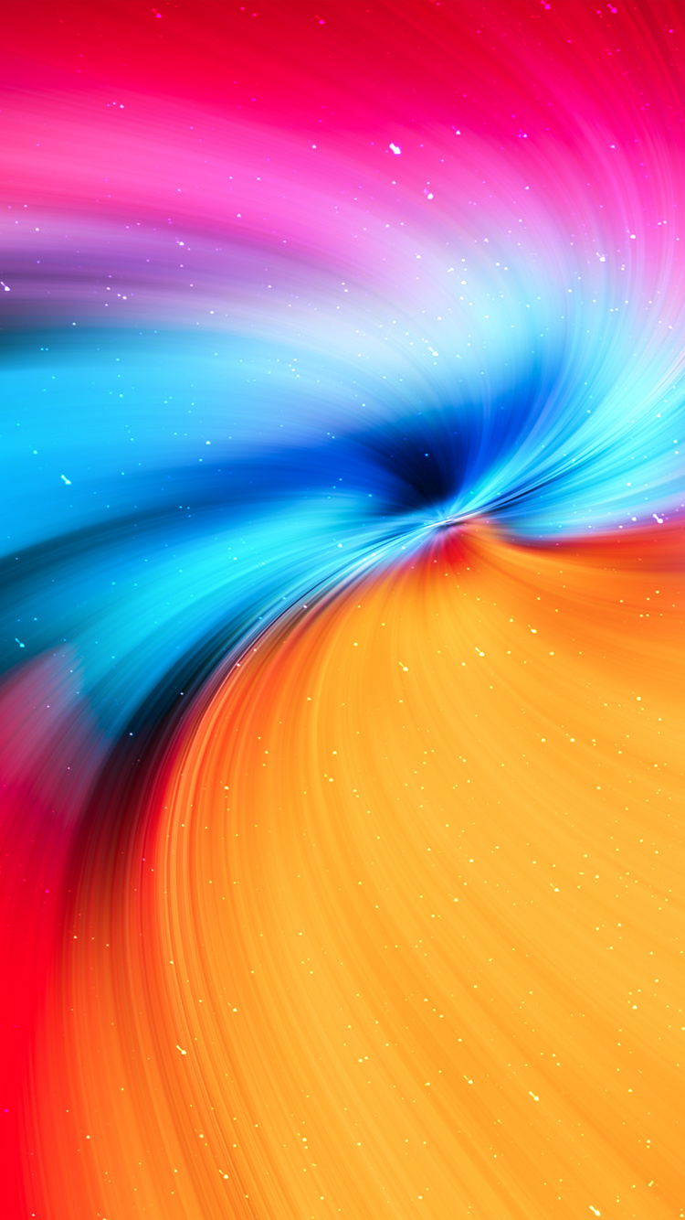 Обои смесь цветов, абстрактное искусство, цветной, смешение цветов, арт в разрешении 750x1334