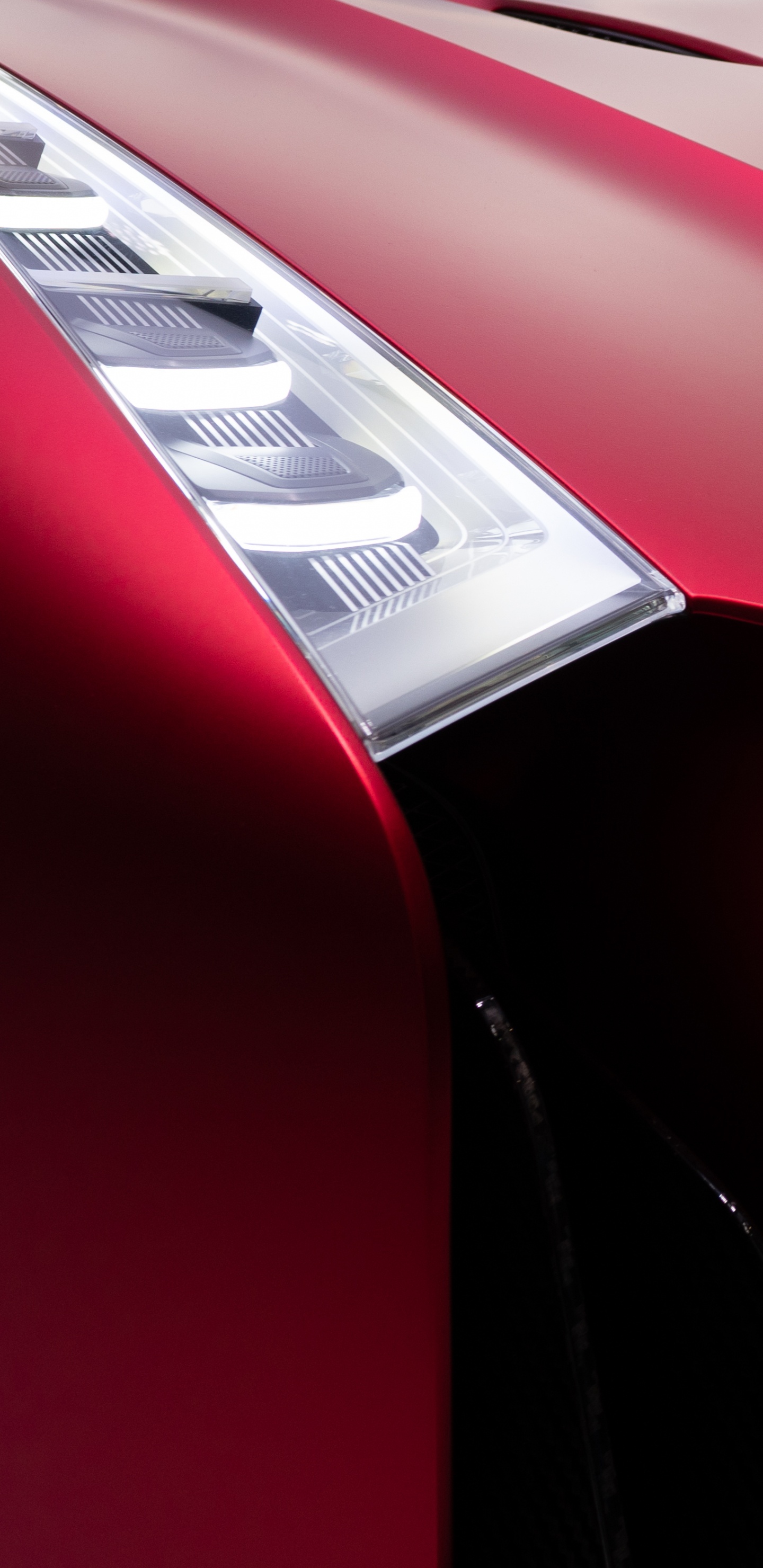 Обои авто, фара, красный цвет, розовый, пурпурный цвет в разрешении 1440x2960