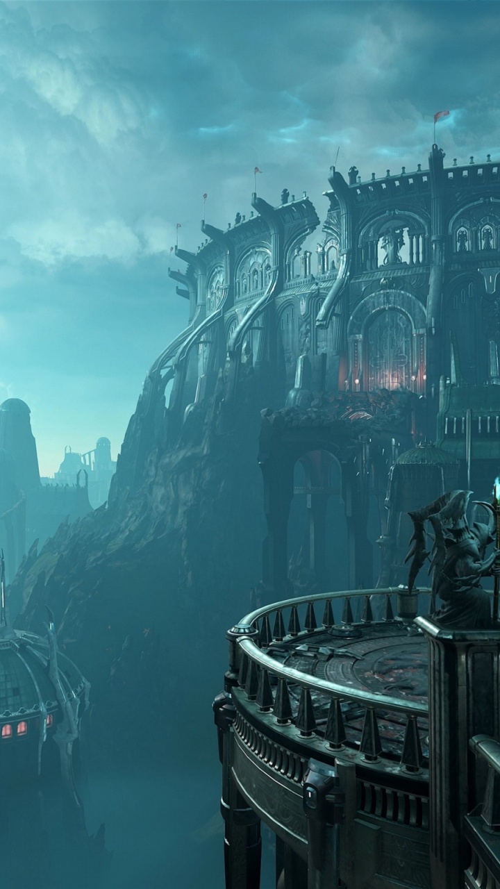 Обои роковая вечная карта, doom, роковой парень, Bethesda Softworks, охотник за судьбой в разрешении 720x1280