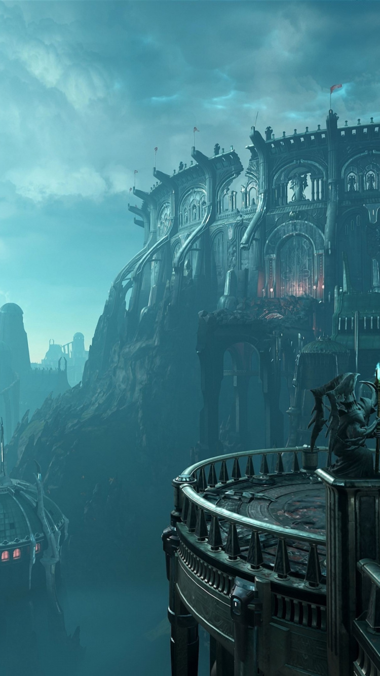 Обои роковая вечная карта, doom, роковой парень, Bethesda Softworks, охотник за судьбой в разрешении 750x1334