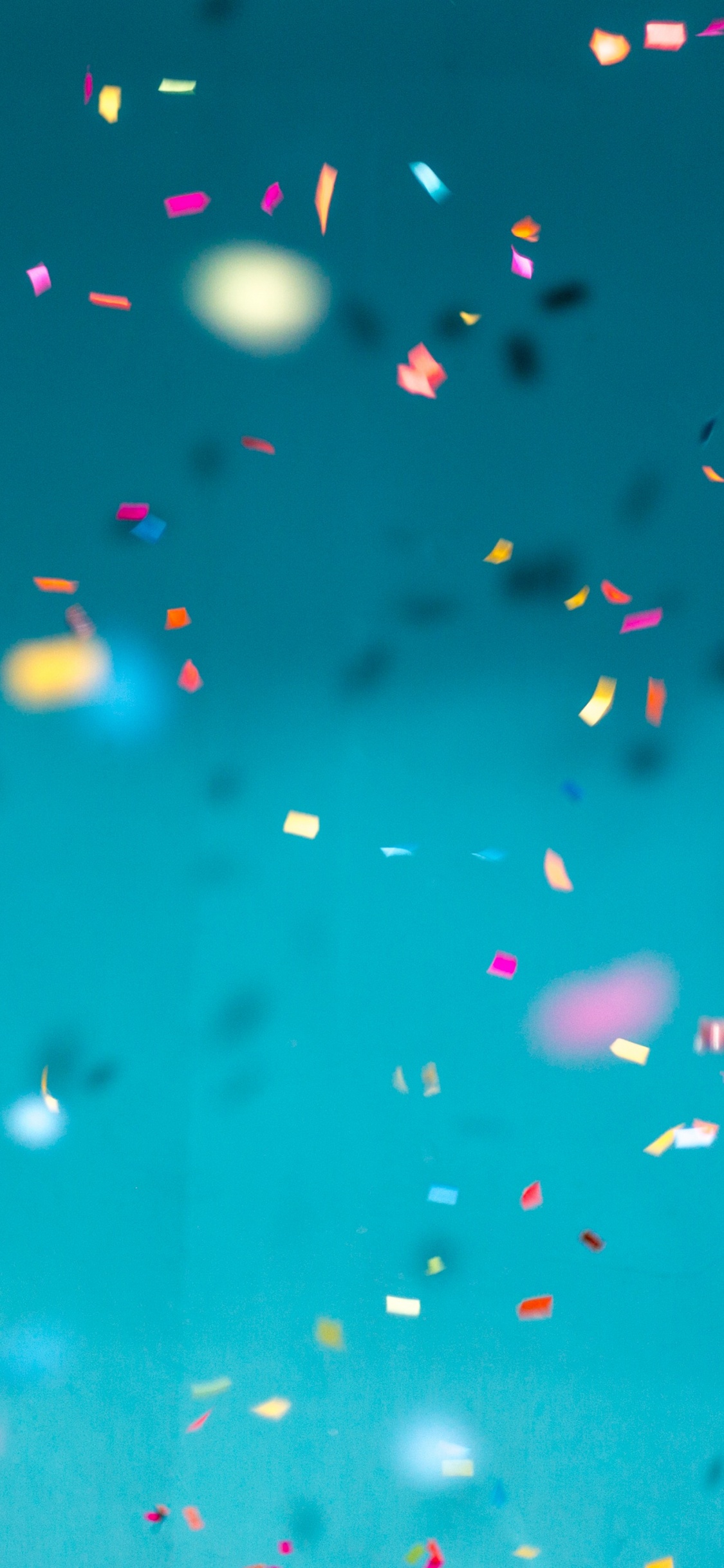 Обои дата рождения, вечеринка, синий, бирюза, вода в разрешении 1125x2436