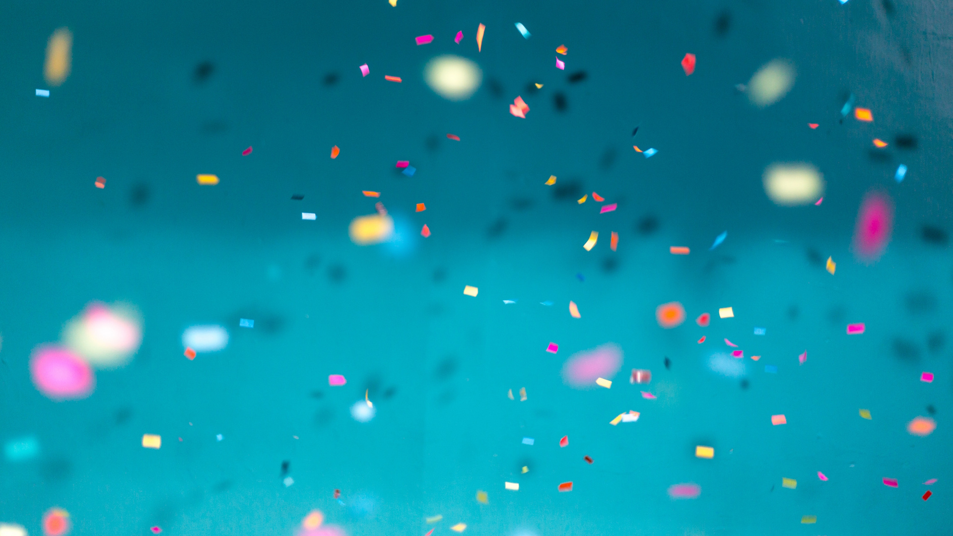 Обои дата рождения, вечеринка, синий, бирюза, вода в разрешении 1920x1080