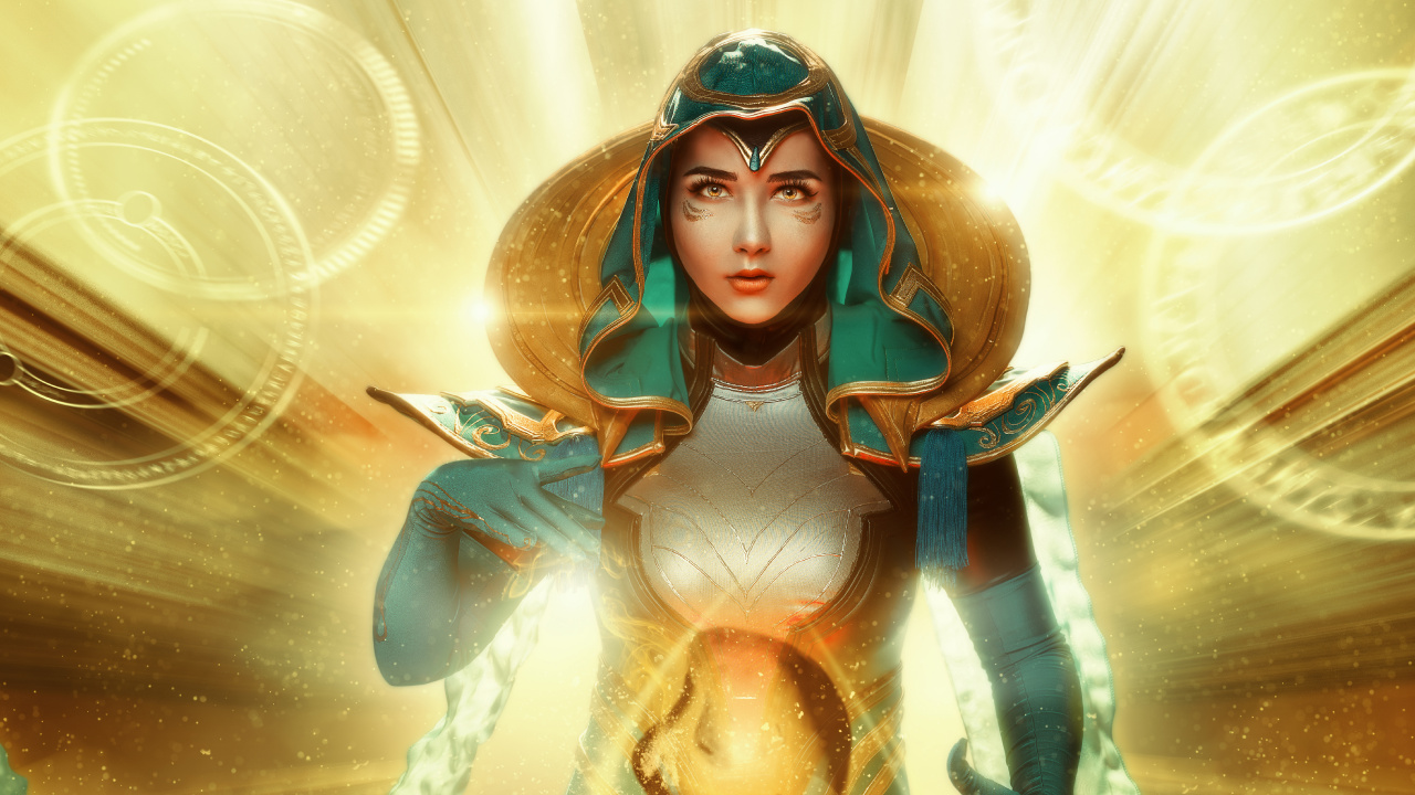 Обои косплей, Лига легенд, иллюстрация, мифология, арт в разрешении 1280x720