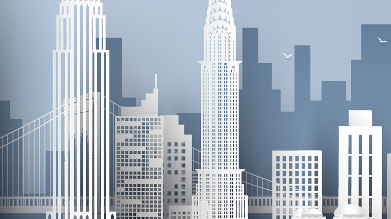 Обои ориентир, небоскреб, городской пейзаж, архитектура, здание в разрешении 1366x768