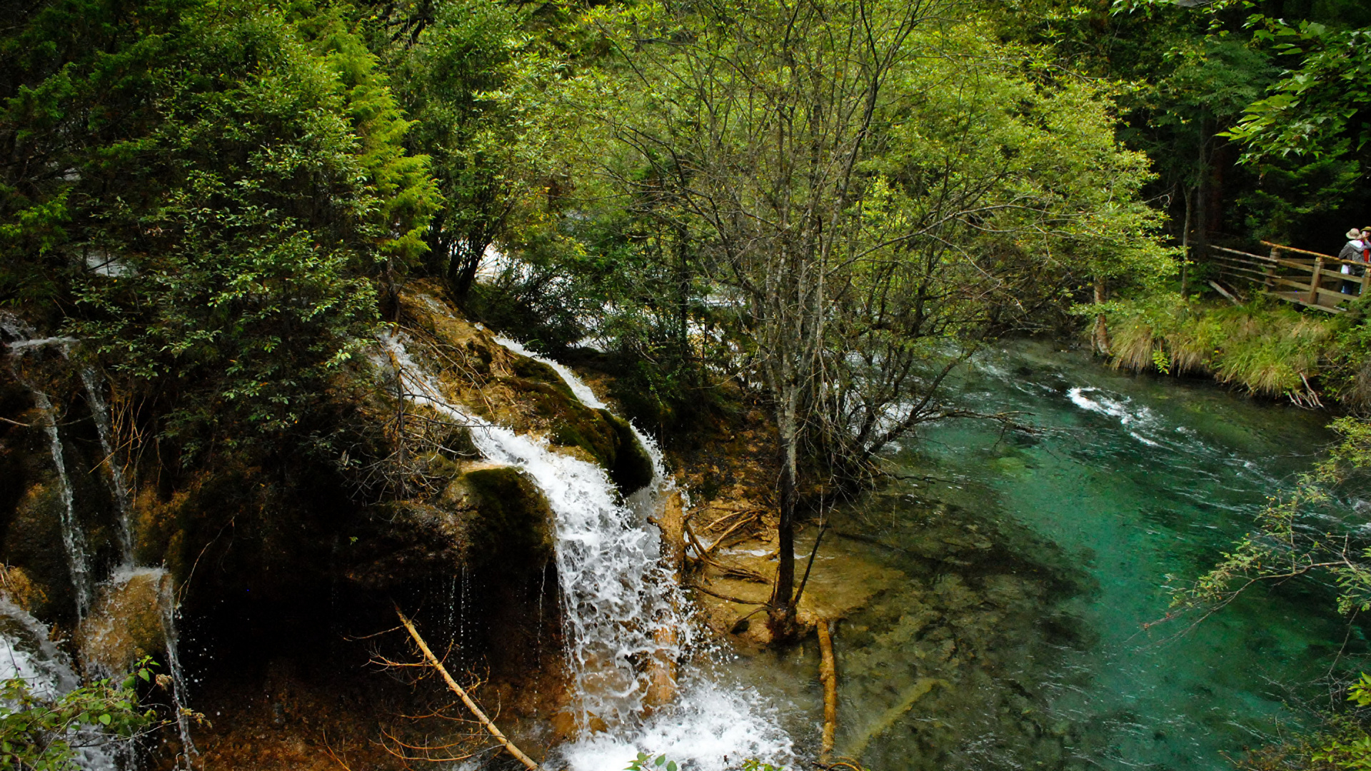 Обои природа, природный заповедник, водопад, водоем, гидроресурсы в разрешении 1920x1080