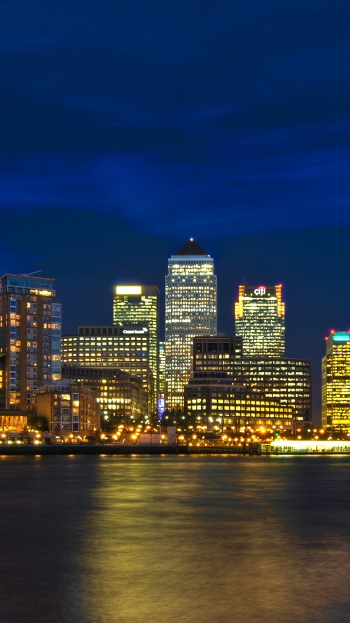 Обои Лондон, город, городской пейзаж, линия горизонта, городской район в разрешении 720x1280