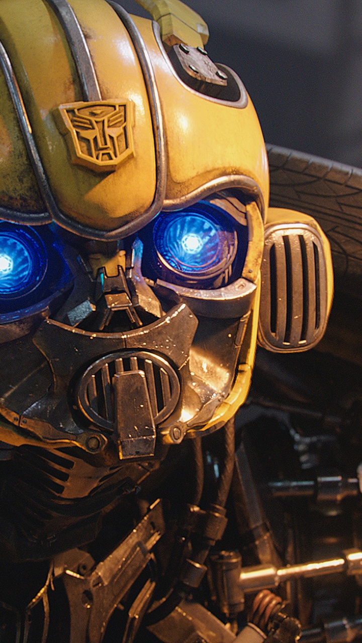 Обои робот, Бамблби, трансформеры, Шмель фильмы, Десептикон в разрешении 720x1280