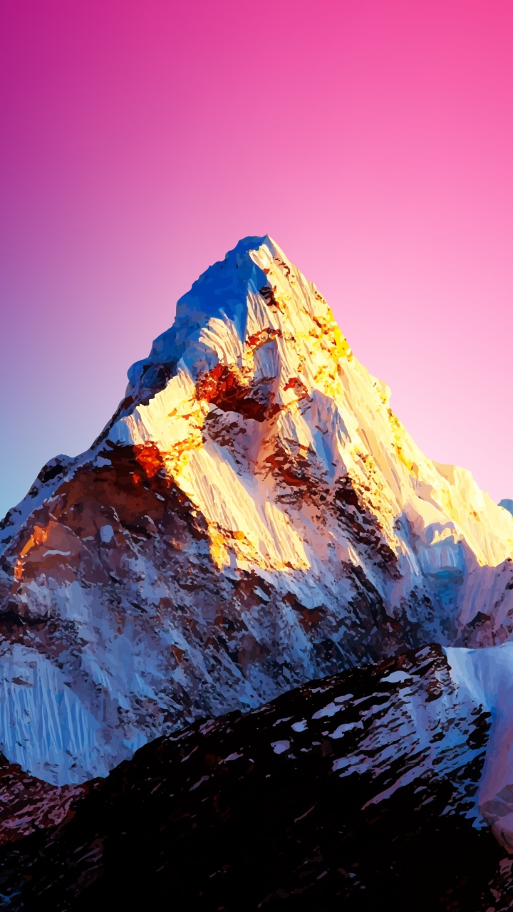 Обои природа, Альпы, саммит, гора, пейзажи гор в разрешении 720x1280