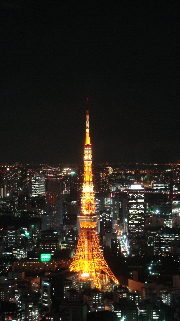 Обои Токио, токийская башня, столица, городской пейзаж, город в разрешении 720x1280