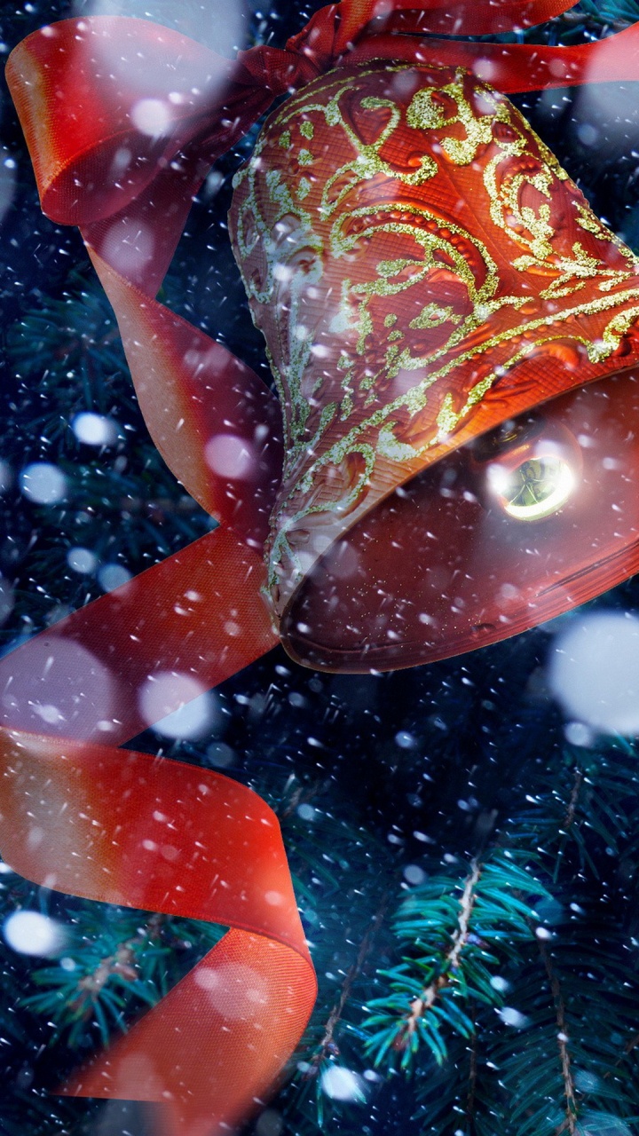 Обои колокольчики, Джингл Белл Рок, Рождество, колокол, колокольчик в разрешении 720x1280