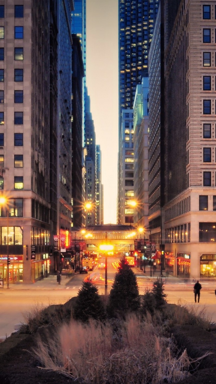 Обои небоскреб, город, городской район, метрополия, ориентир в разрешении 720x1280