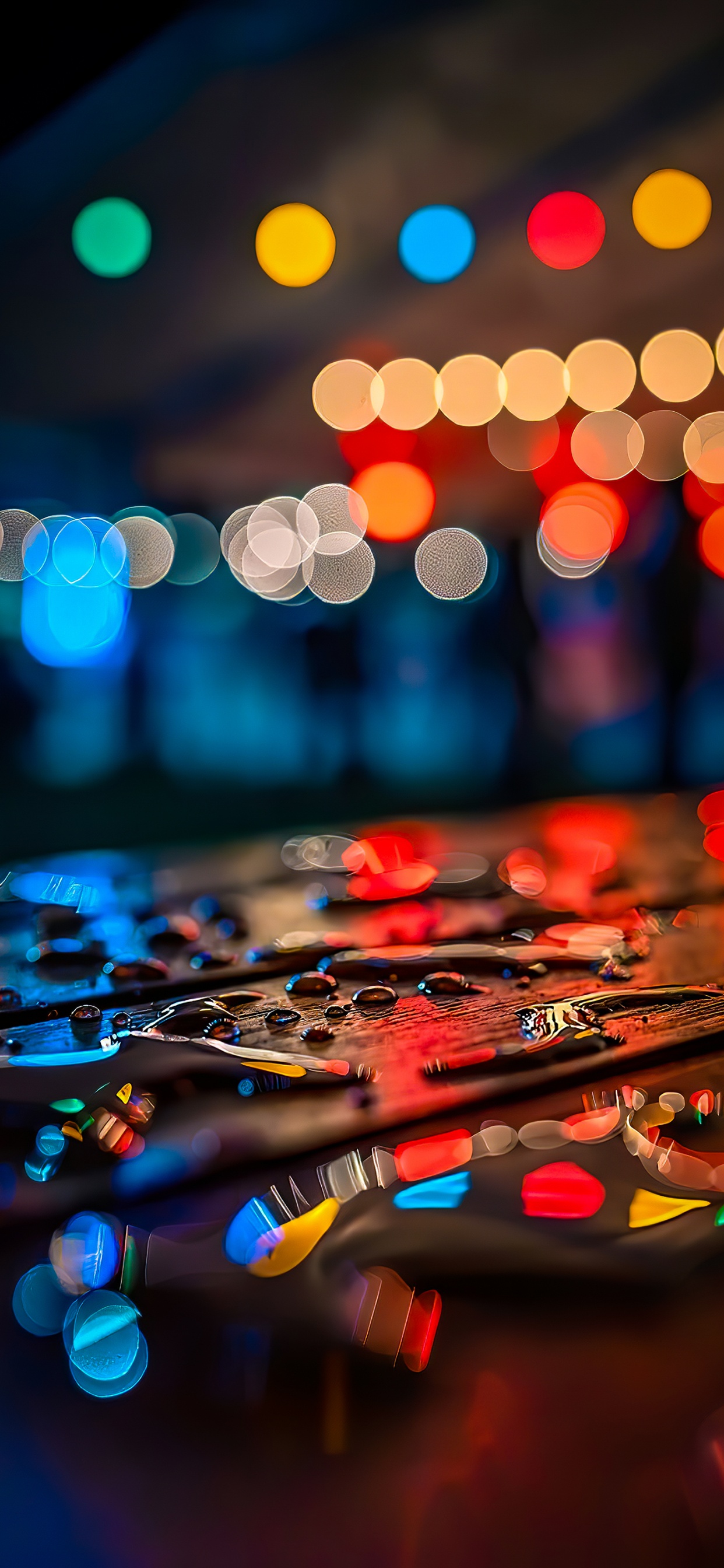 Обои свет, вода, окно, черный, Апельсин в разрешении 1242x2688