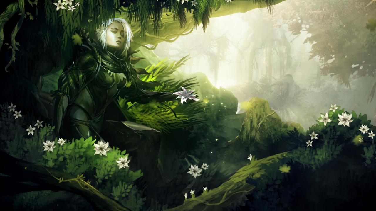 Обои Гильдия войны 2, оружий, природа, зеленый, растительность в разрешении 1280x720