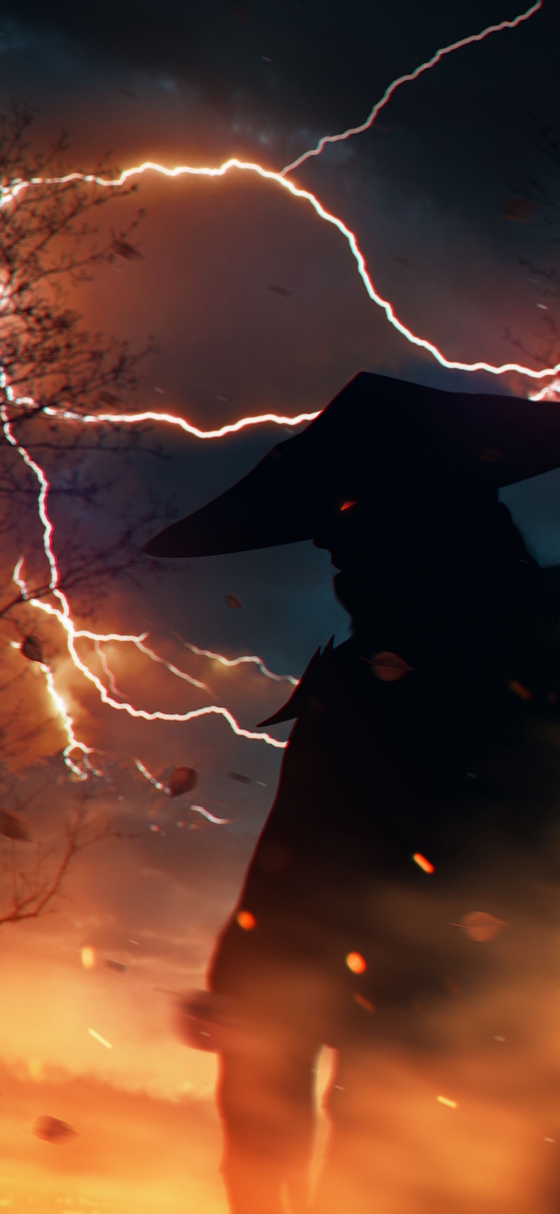 Обои таблица, телефон, вода, атмосфера, свет в разрешении 1125x2436