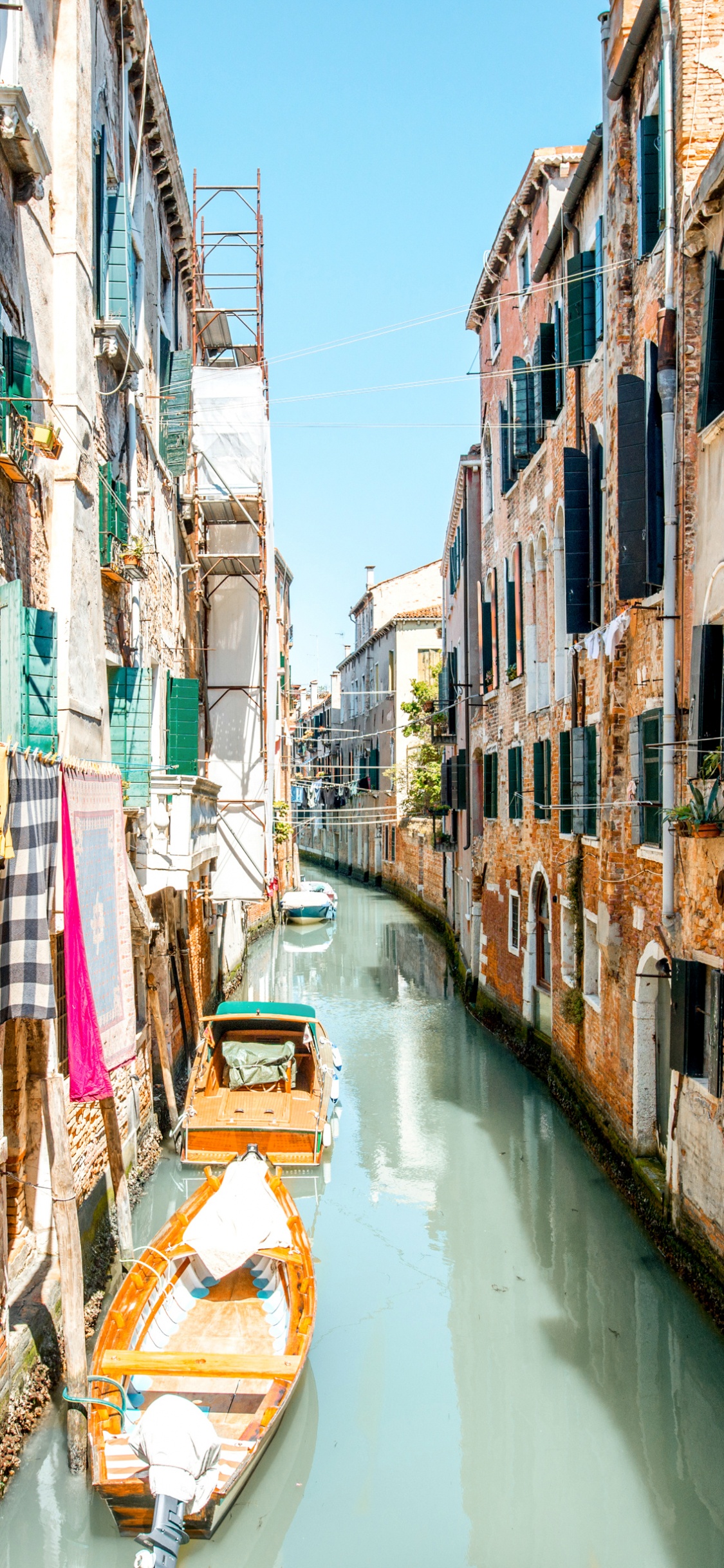 Обои Венеция, Гранд-канал, Бурано, канал, водный путь в разрешении 1125x2436