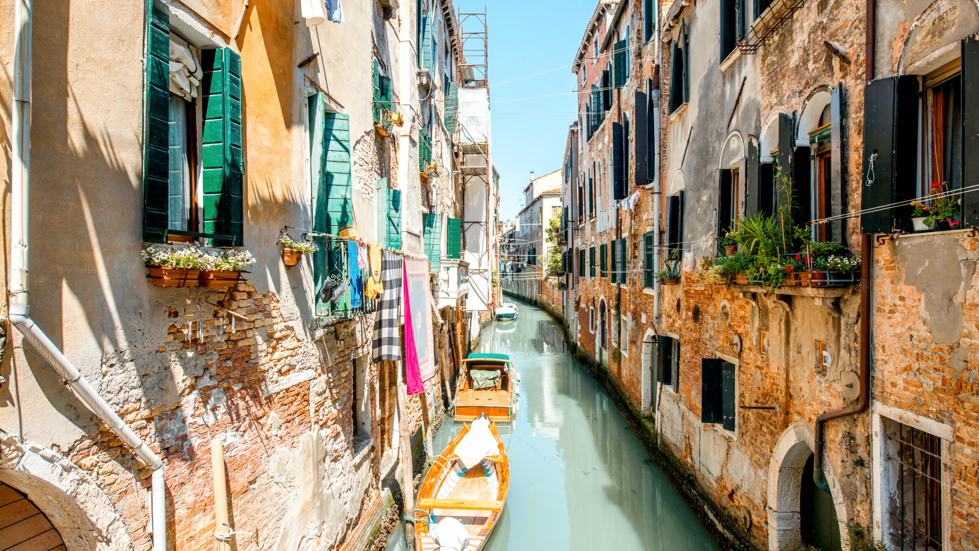 Обои Венеция, Гранд-канал, Бурано, канал, водный путь в разрешении 1920x1080