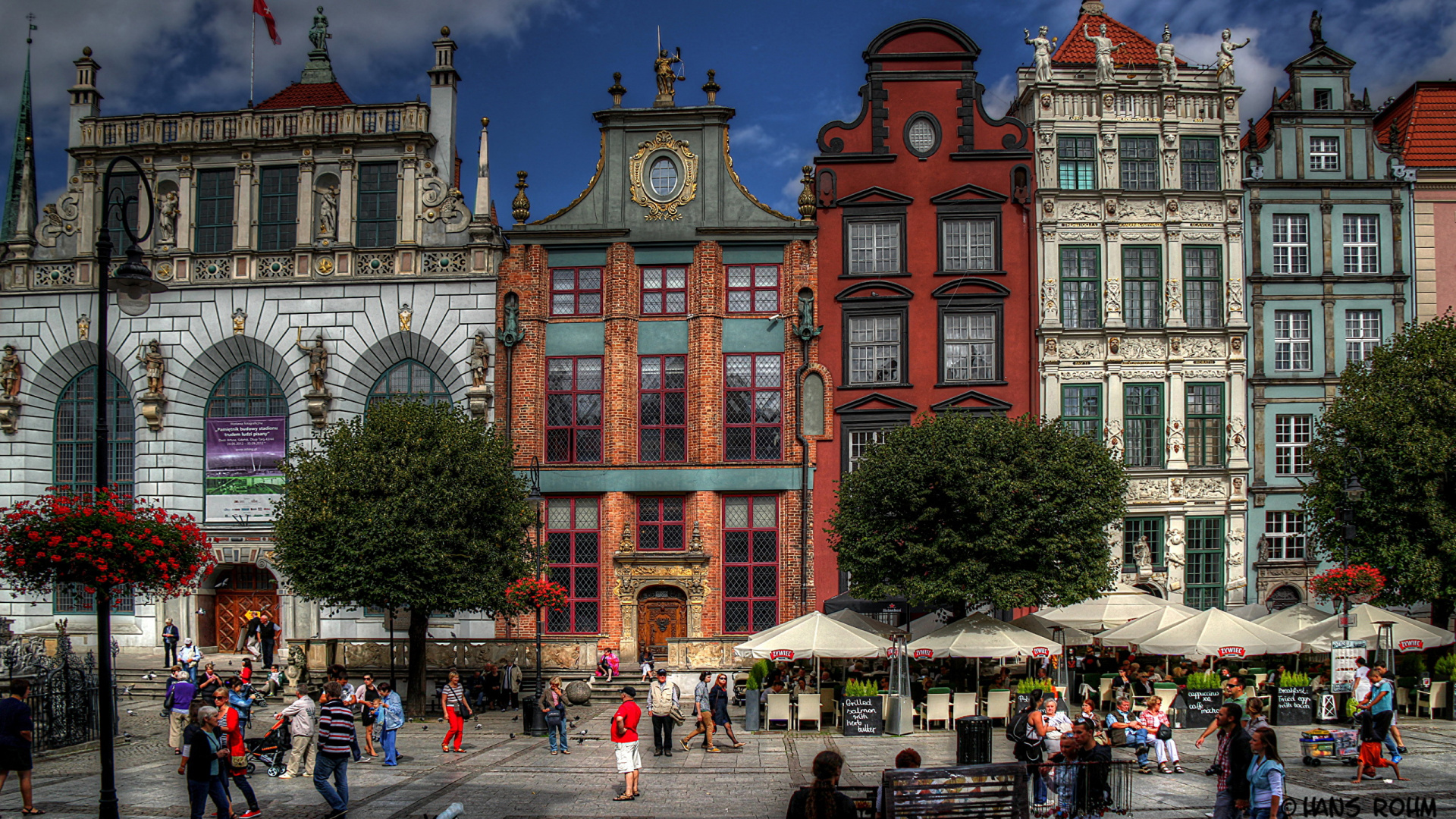 Обои Длинный Рынок, город, ориентир, городок, архитектура в разрешении 1920x1080