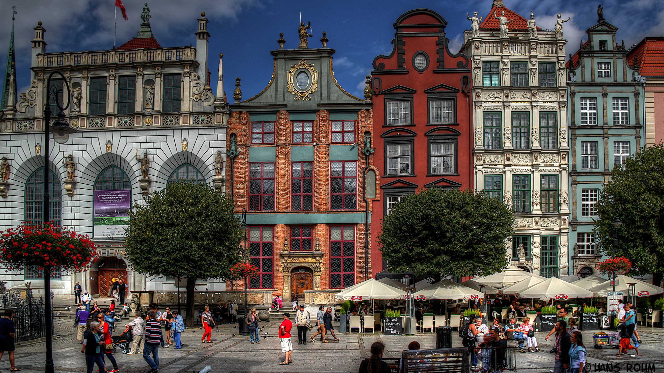 Обои Длинный Рынок, город, ориентир, городок, архитектура в разрешении 2560x1440