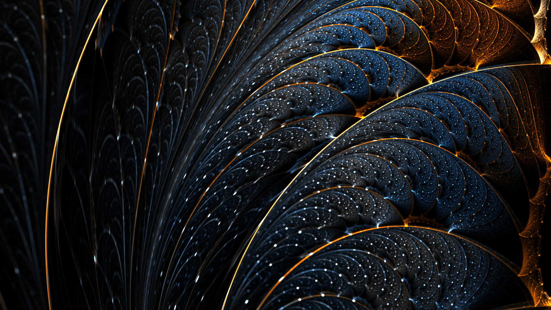 Обои фрактальное искусство, узор, арт, космос, вода в разрешении 1920x1080