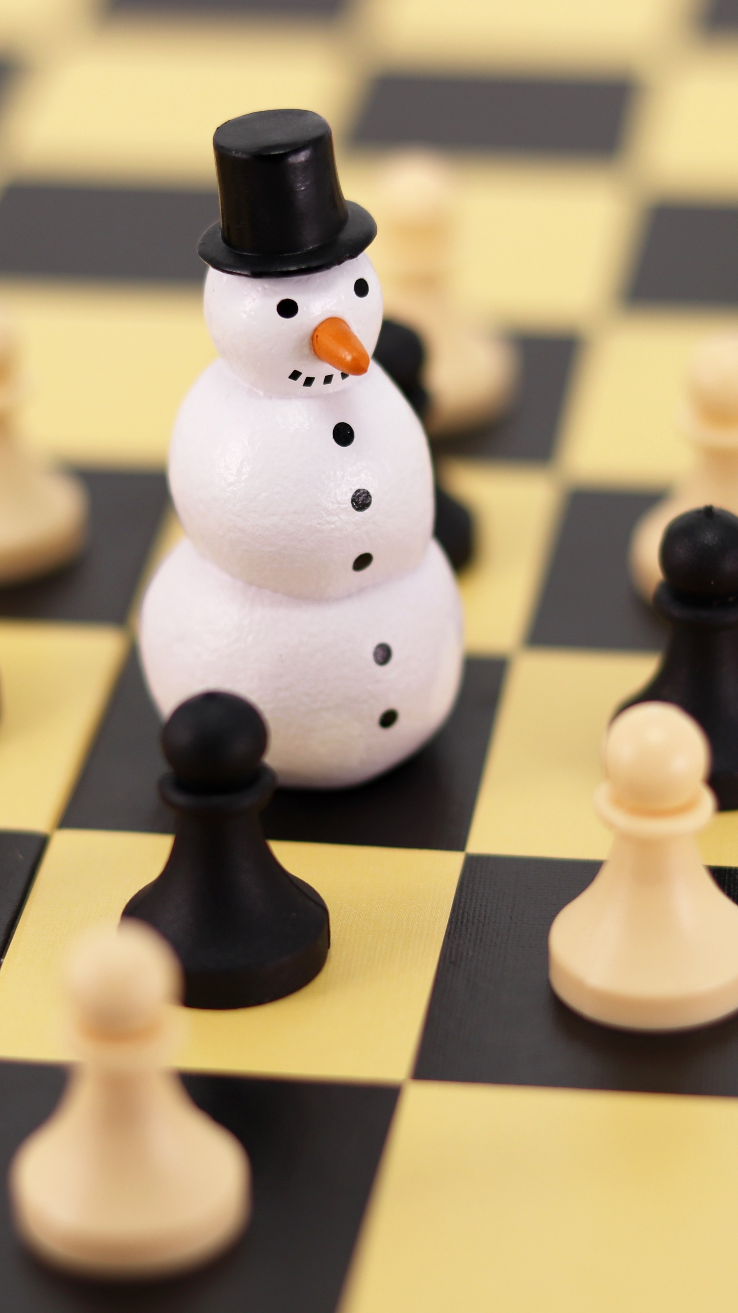 Обои шахматы, Шахматная фигура, залог, Король, шахматная доска в разрешении 1440x2560