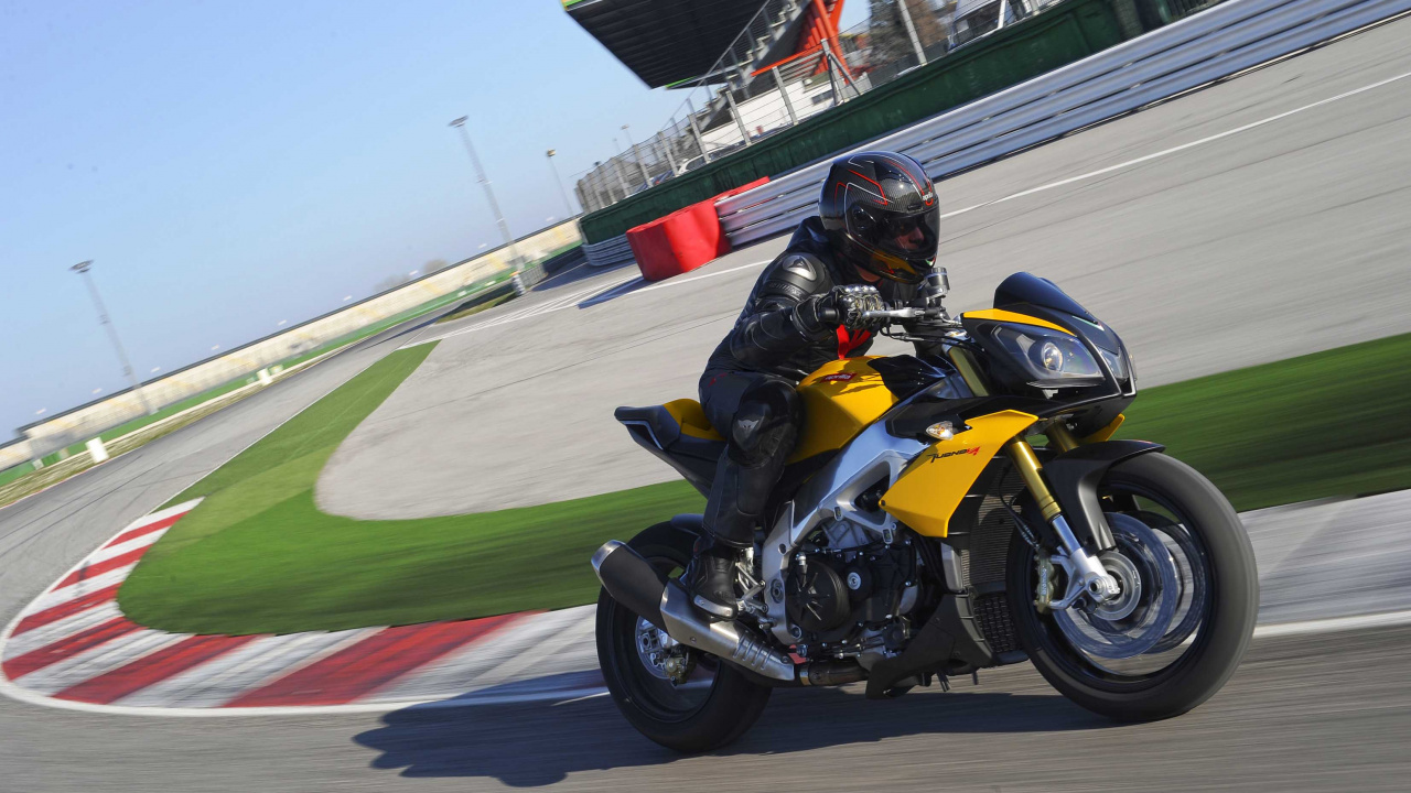 Обои aprilia tuono, мотоцикл, супербайк, априлия, aprilia rsv4 в разрешении 1280x720