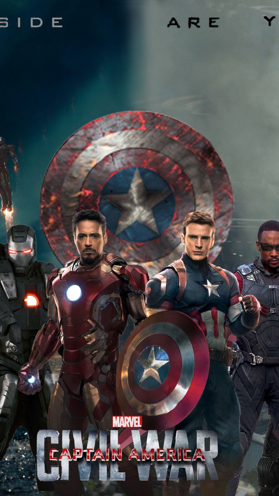 Обои Капитан Америка, marvel, супергерой, компьютерная игра, фильм критика в разрешении 1080x1920