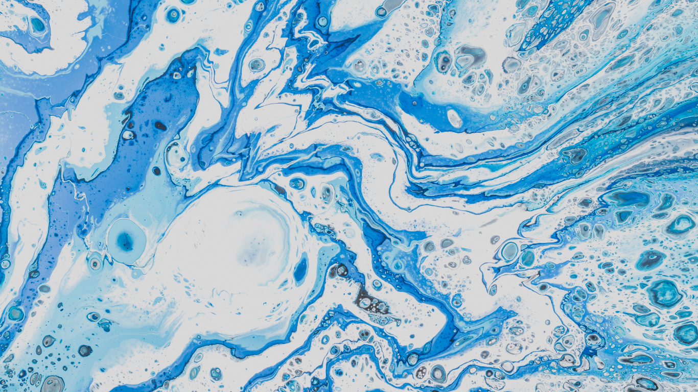 Обои лазурный, синий, Аква, узор, шиит в разрешении 1366x768