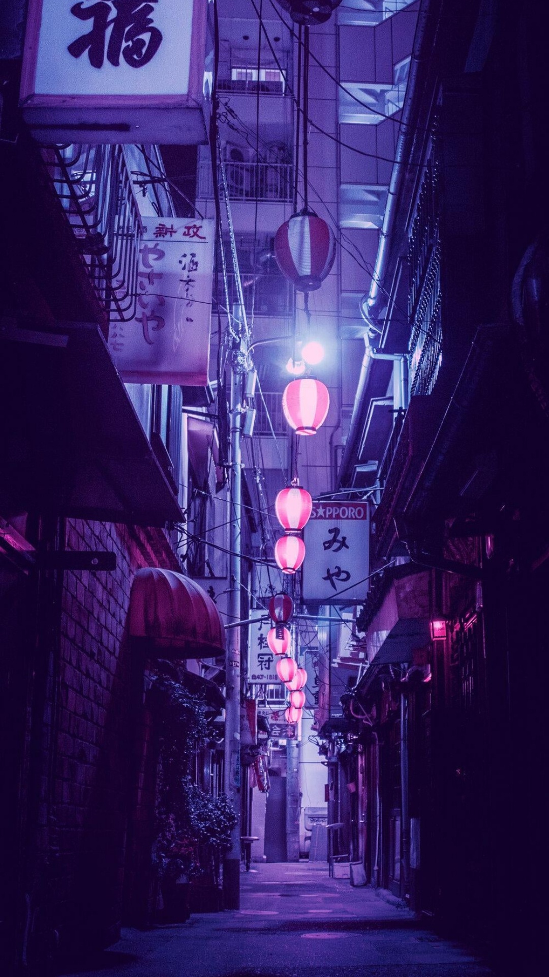 Обои еще один легкий лиам вонг, к ай оо, арт, аниме арт, пурпур в разрешении 1080x1920