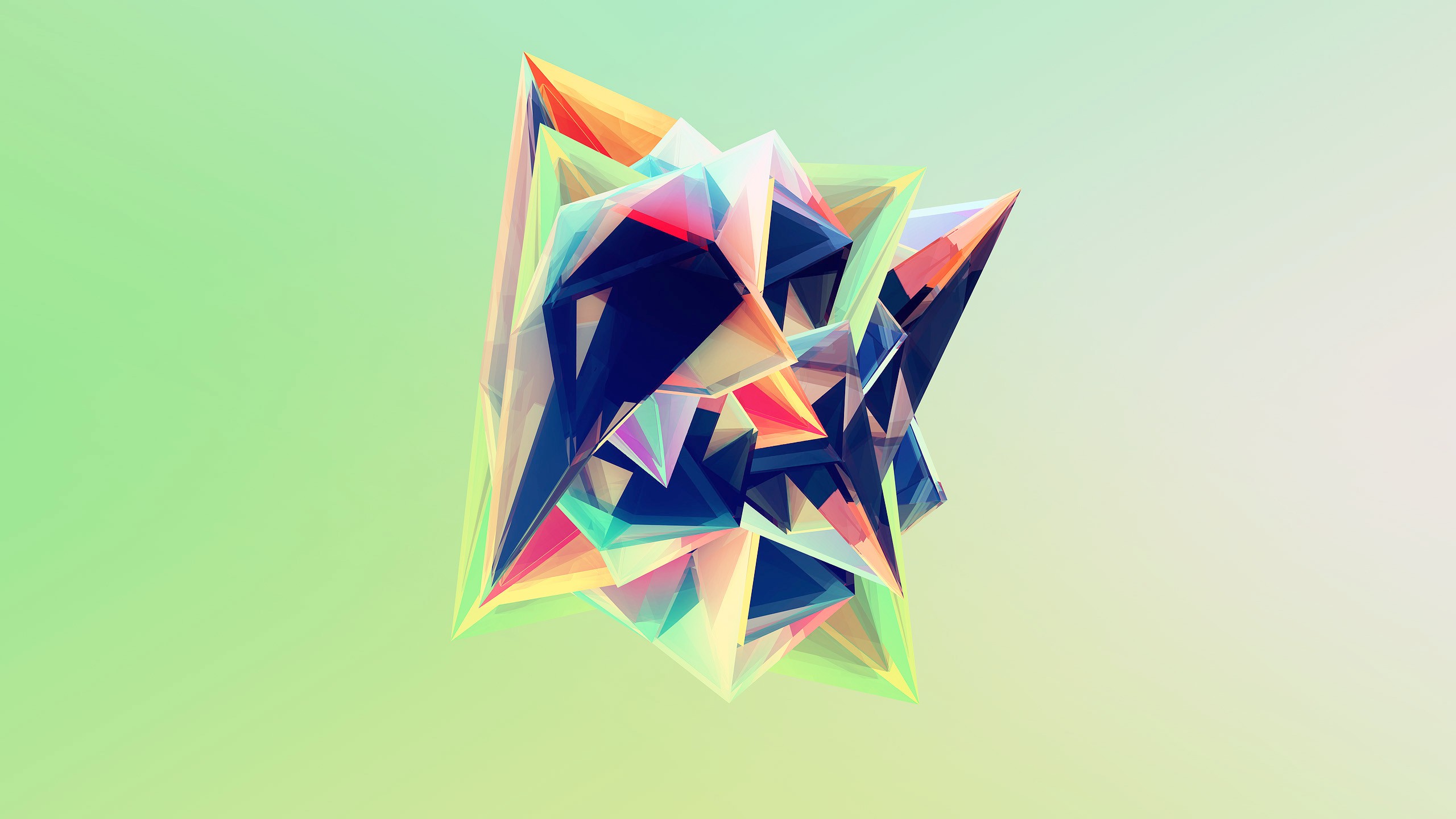 Обои графический дизайн, бумага искусства, оригами бумаги, оригами, треугольник в разрешении 2560x1440