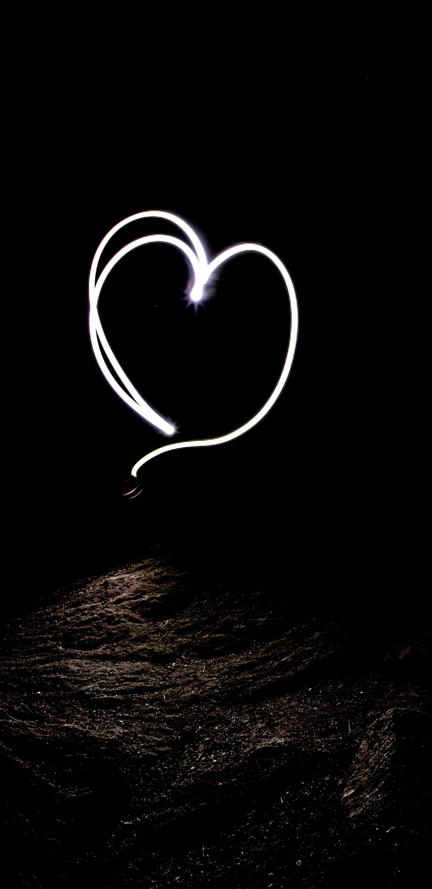 Обои темнота, черный и белый, графика, черный, сердце в разрешении 1440x2960