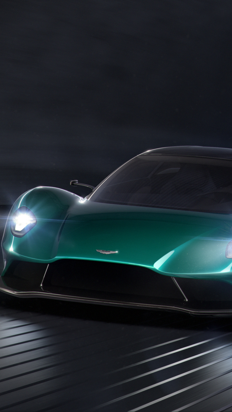 Обои Астон Мартин, авто, 2019 Женевском Автосалоне, Среднемоторное конструкция, суперкар в разрешении 750x1334