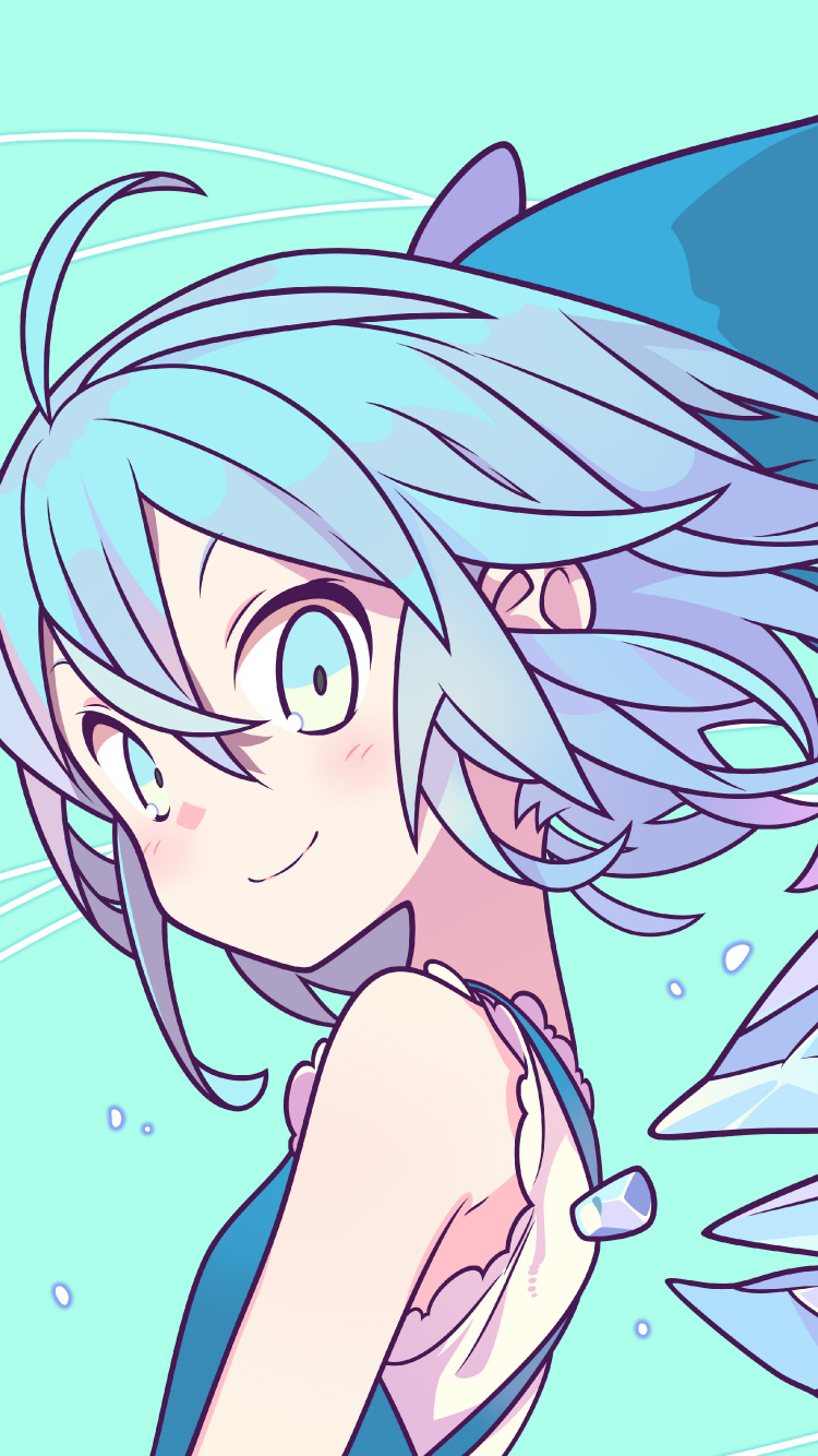 Обои Чирно Тохо, чирно, проект тохо, аниме, арт в разрешении 750x1334