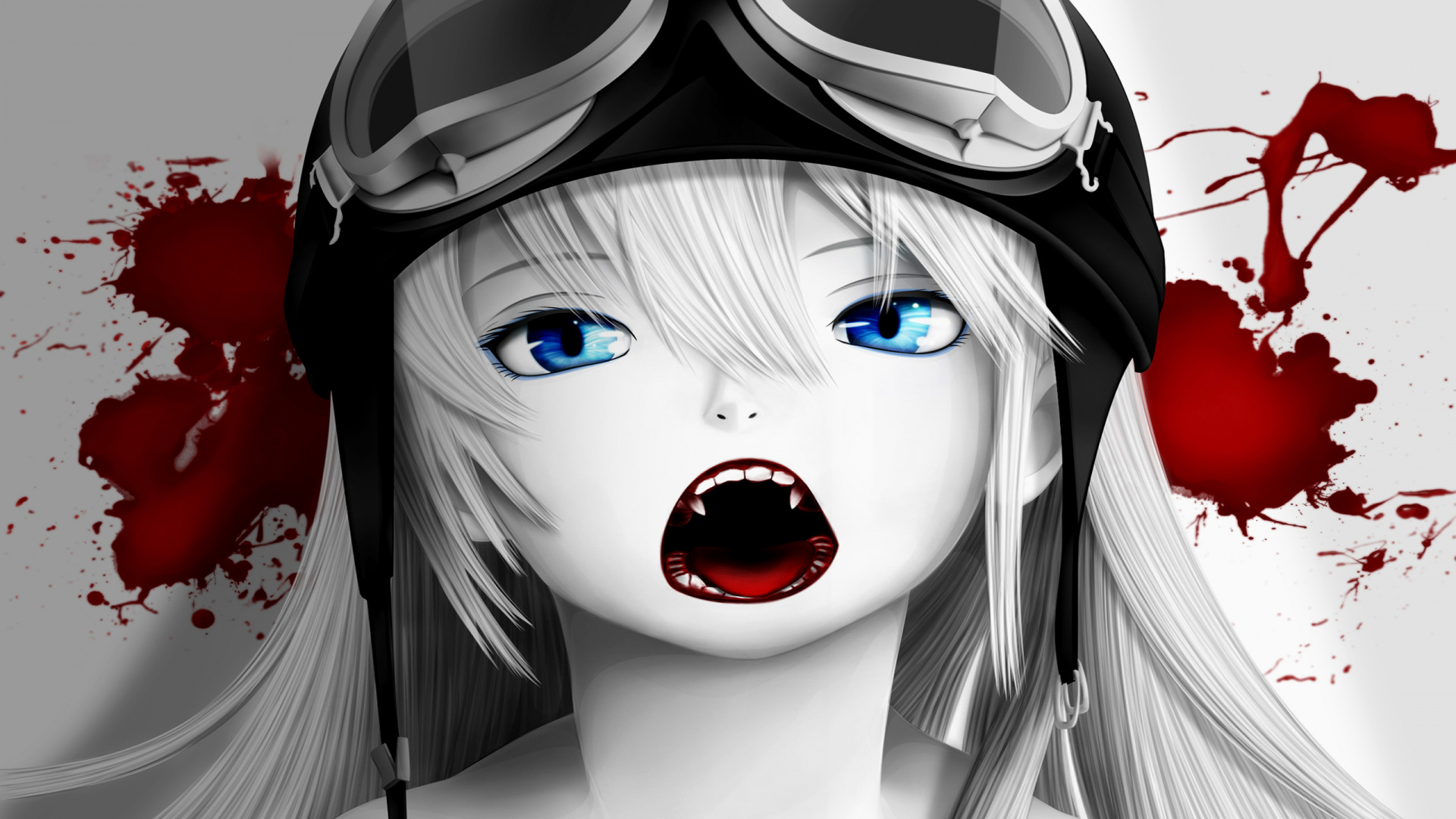 Обои Синобу Ошино, аниме, Карен Арараги, иллюстрация, графический дизайн в разрешении 1920x1080