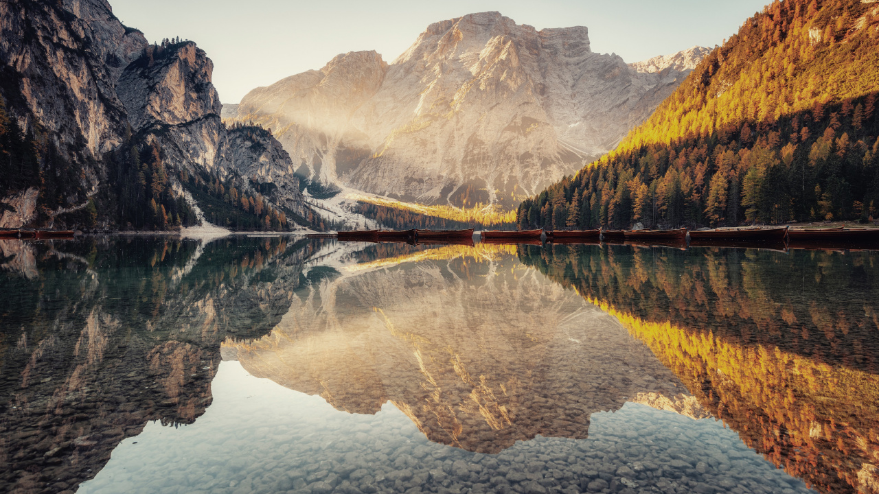 Обои планшет, Сверхширокий форматы, вода, гора, гидроресурсы в разрешении 1280x720